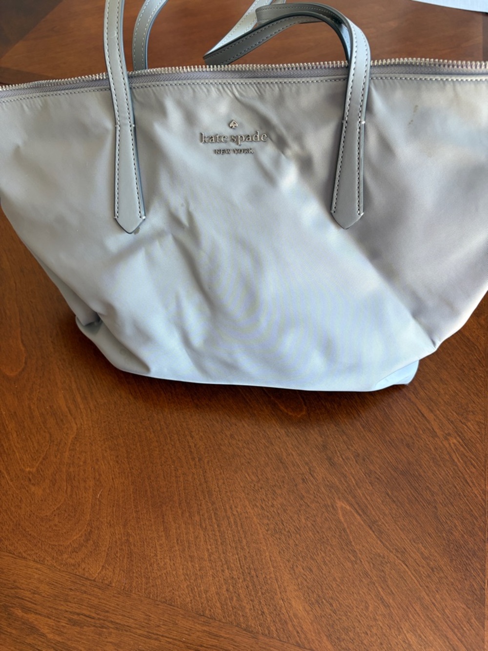 kate spade Light Blue Nylon Tote with Top Handles